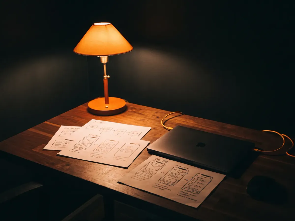 planning a product strategy over research notes