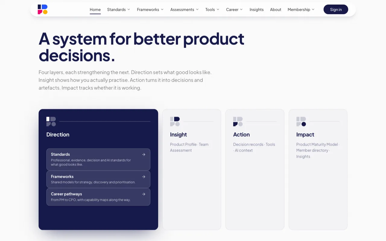 Institute of Product Professionals homepage
