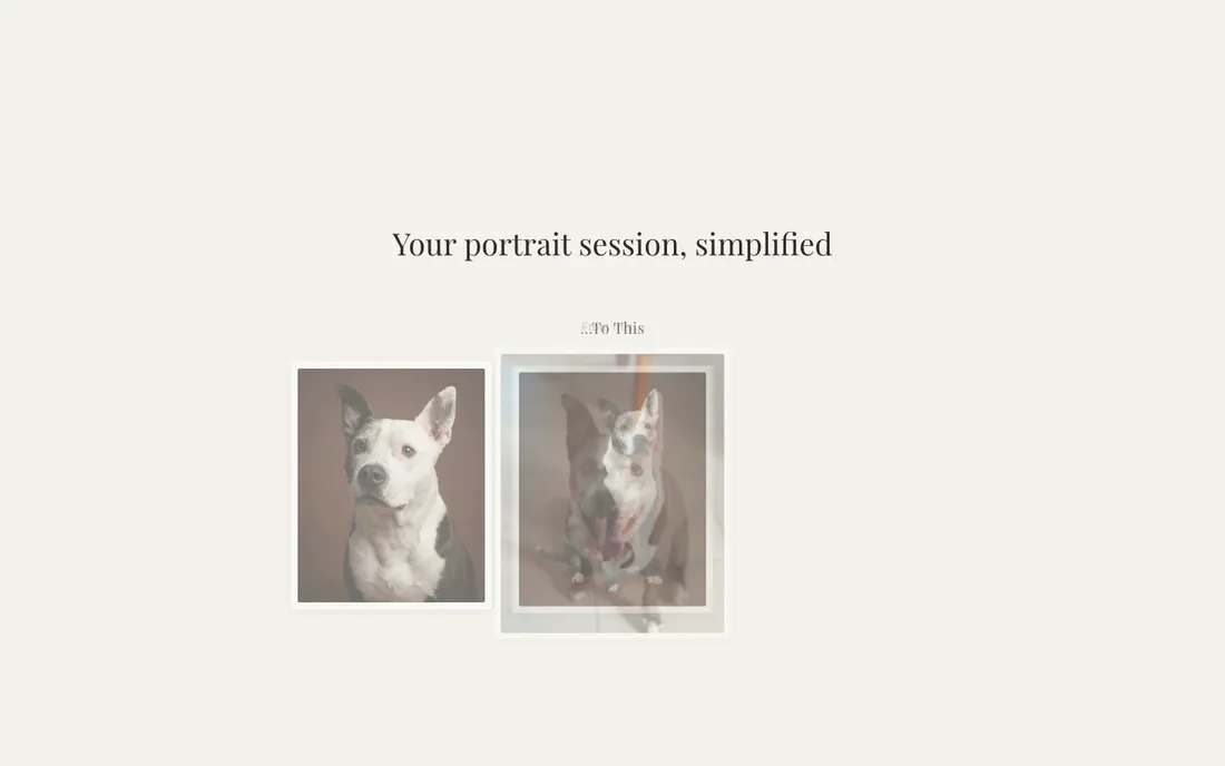 A boutique studio, online